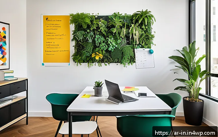 기회 포착을 위한 실용적 창의력 개발법 - A modern, bright coworking space designed for creativity and collaboration, featuring diverse profes...